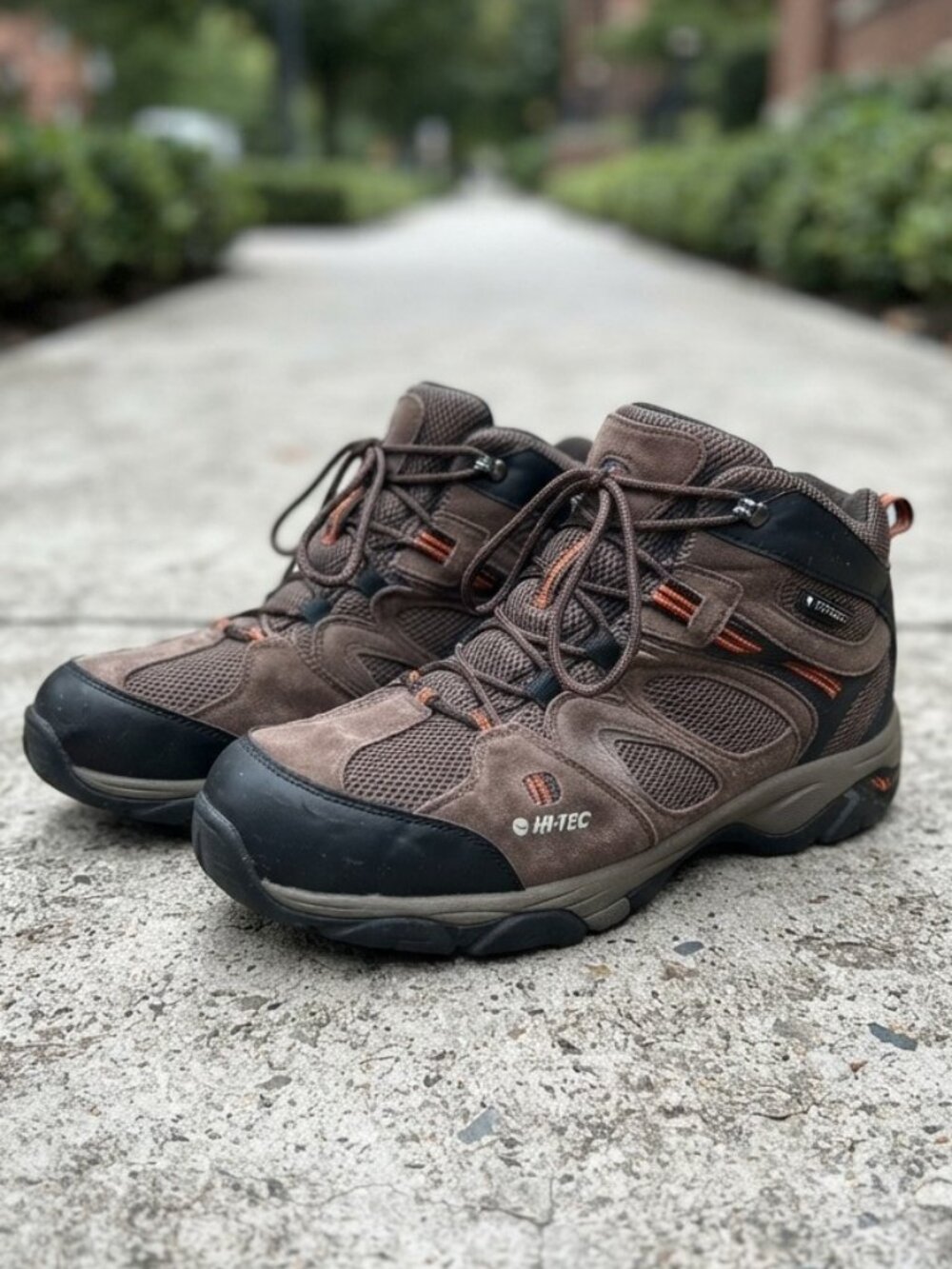 Hi-Tec Waterproof Men's Hiking Boots Size 12 Suede Leather Trail Boots
